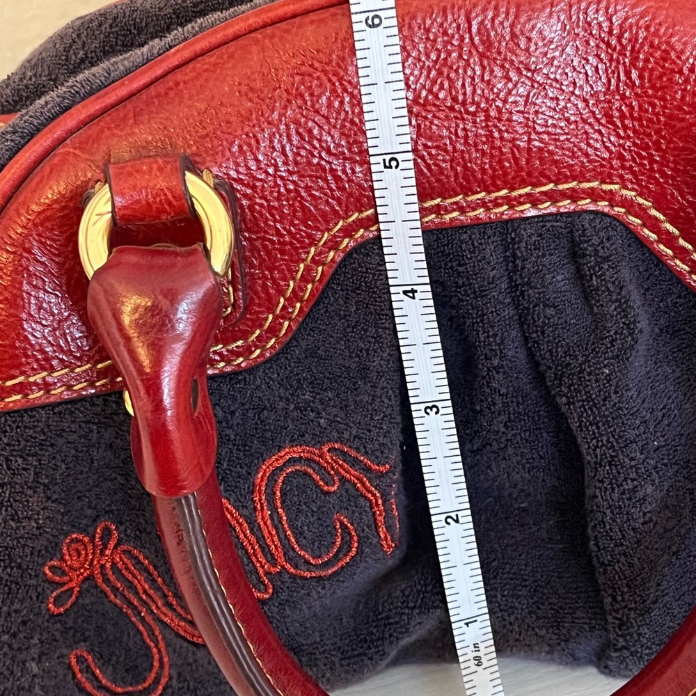RARE Vintage Juicy Couture strawberry bowler bag navy and red - Picture 15 of 16